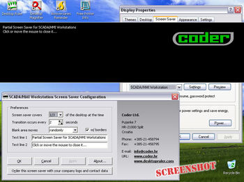 SCADA/HMI Workstation Screen Saver screenshot