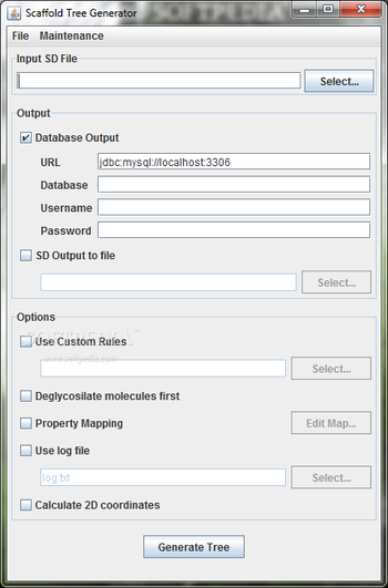 ScaffoldTreeGenerator screenshot