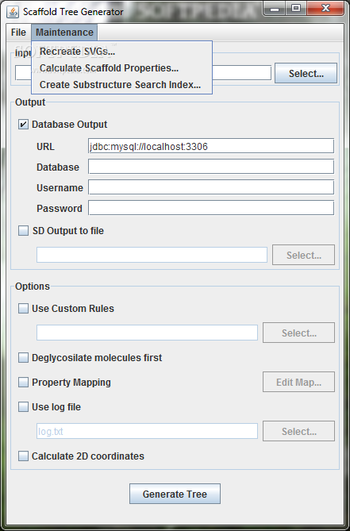 ScaffoldTreeGenerator screenshot 2