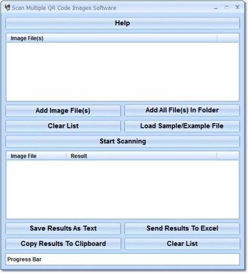 Scan Multiple QR Code Images Software screenshot