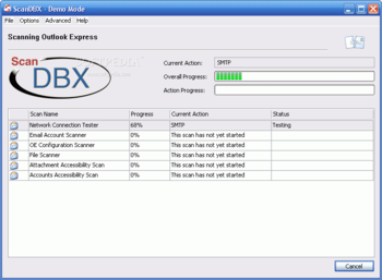 ScanDBX for Outlook Express screenshot 2