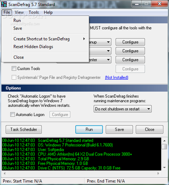 ScanDefrag screenshot 2