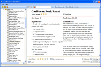 Scandinaviansoft Cookbook screenshot