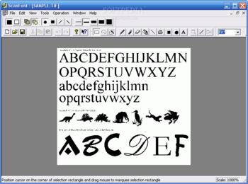 ScanFont screenshot