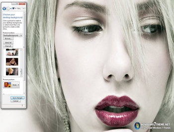 Scarlett Johansson Windows 7 Theme screenshot