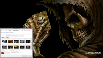 Scary Dark Skulls Windows 7 Theme screenshot