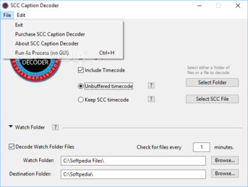SCC Caption Decoder screenshot 2
