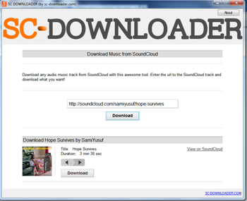 SCDownloader screenshot 2