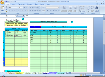 Schedule Daily Calls and Tasks for 20 Doctors screenshot