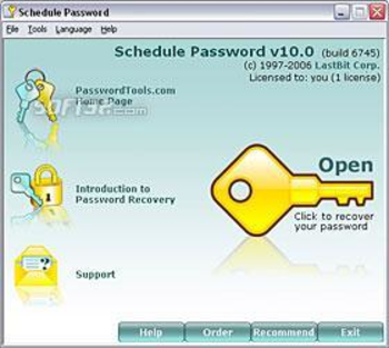 Schedule Password screenshot 2