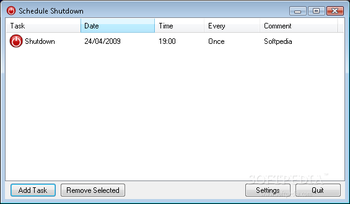 Schedule Shutdown screenshot