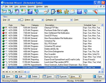 Schedule Wizard Automation Edition screenshot