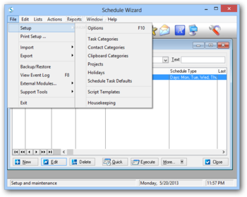 Schedule Wizard Automation Edition screenshot 2