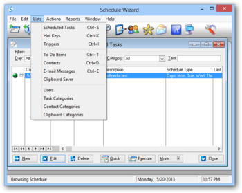 Schedule Wizard Automation Edition screenshot 3