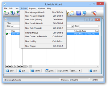 Schedule Wizard Automation Edition screenshot 4