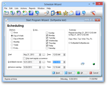 Schedule Wizard Automation Edition screenshot 8