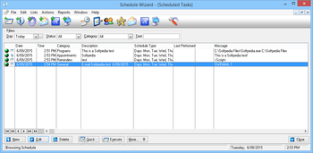 Schedule Wizard Standard Edition screenshot