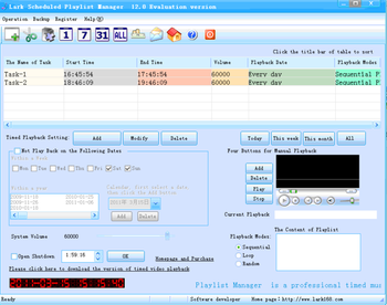 Scheduled Playlist Manager screenshot 2