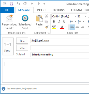 ScheduledSend for Outlook screenshot