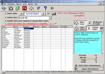 School Attendance Keeper screenshot 2