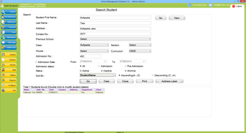 School Management Software screenshot