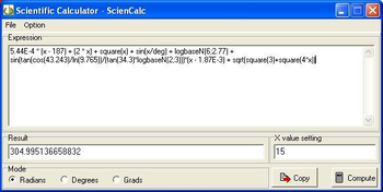 ScienCalc screenshot