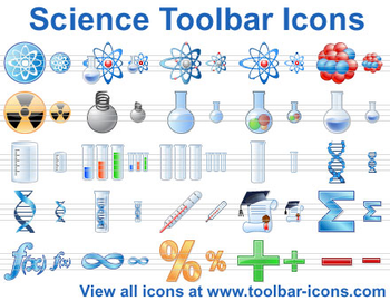 Science Toolbar Icon Set screenshot