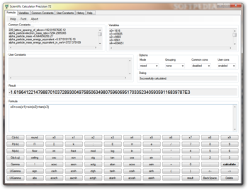 Scientific Calculator Precision 72 screenshot