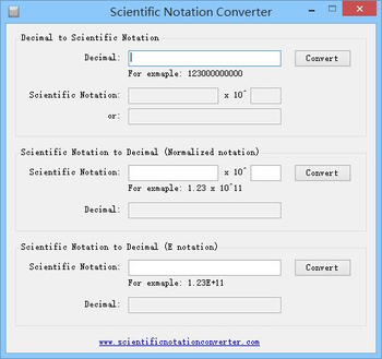 Scientific Notation Converter screenshot