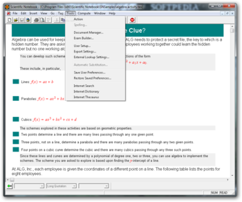 Scientific Notebook screenshot 8