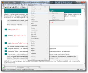 Scientific Notebook screenshot 9