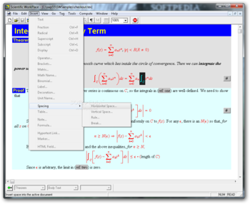 Scientific WorkPlace screenshot 4