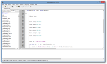 SciTE++ screenshot