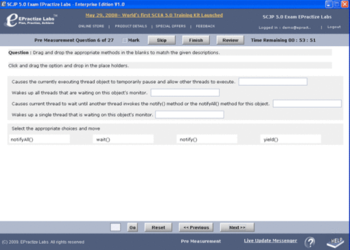SCJA 5 or 6 Certification Training Lab screenshot
