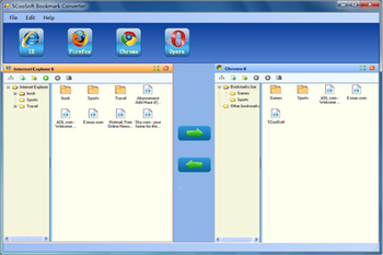 SCoolSoft Bookmark Converter screenshot