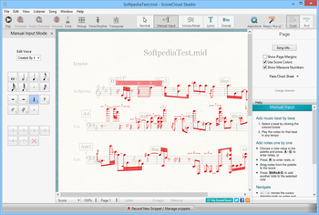 ScoreCloud screenshot 2