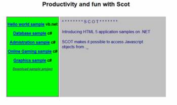 ScotDemo screenshot