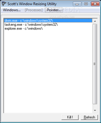 Scott's Window Resizing Utility screenshot 2