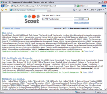 Scout Enterprise Search screenshot