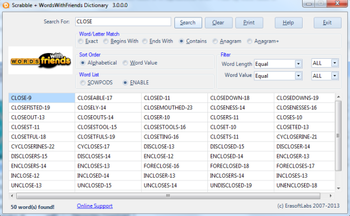 Scrabble Plus WordsWithFriends Dictionary screenshot