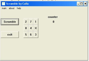 Scramble a grid of numbers screenshot