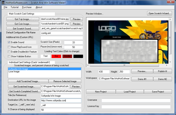 Scratch and Win Software Maker screenshot