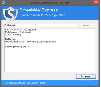 ScreaMAV Express W32.Spy-Zbot screenshot