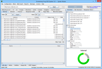 Screaming Frog SEO Spider screenshot