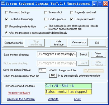 Screen Keyboard Logging screenshot