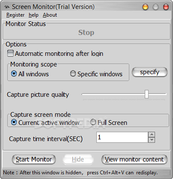 Screen Monitor screenshot
