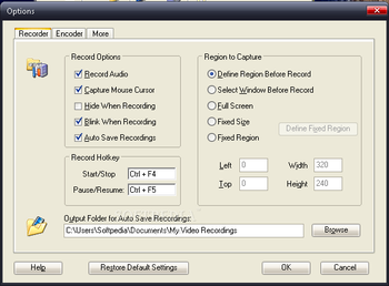 Screen Video Recorder Flash screenshot 3