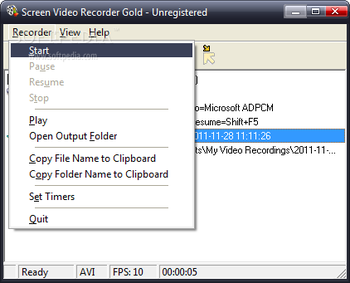 Screen Video Recorder Gold screenshot 2