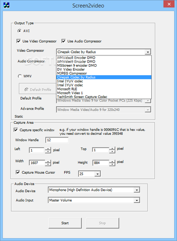 Screen2Video ActiveX Control screenshot 3