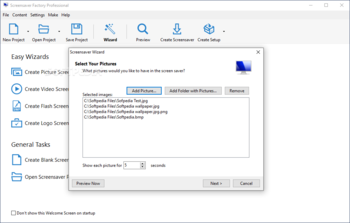 Screensaver Factory Professional screenshot 2